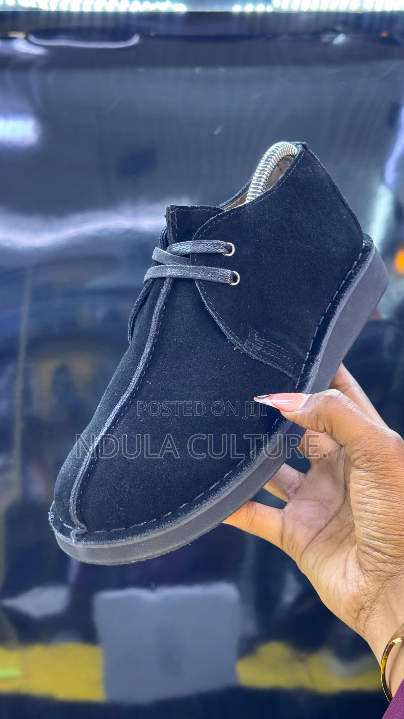 Desert Trek Black Suede