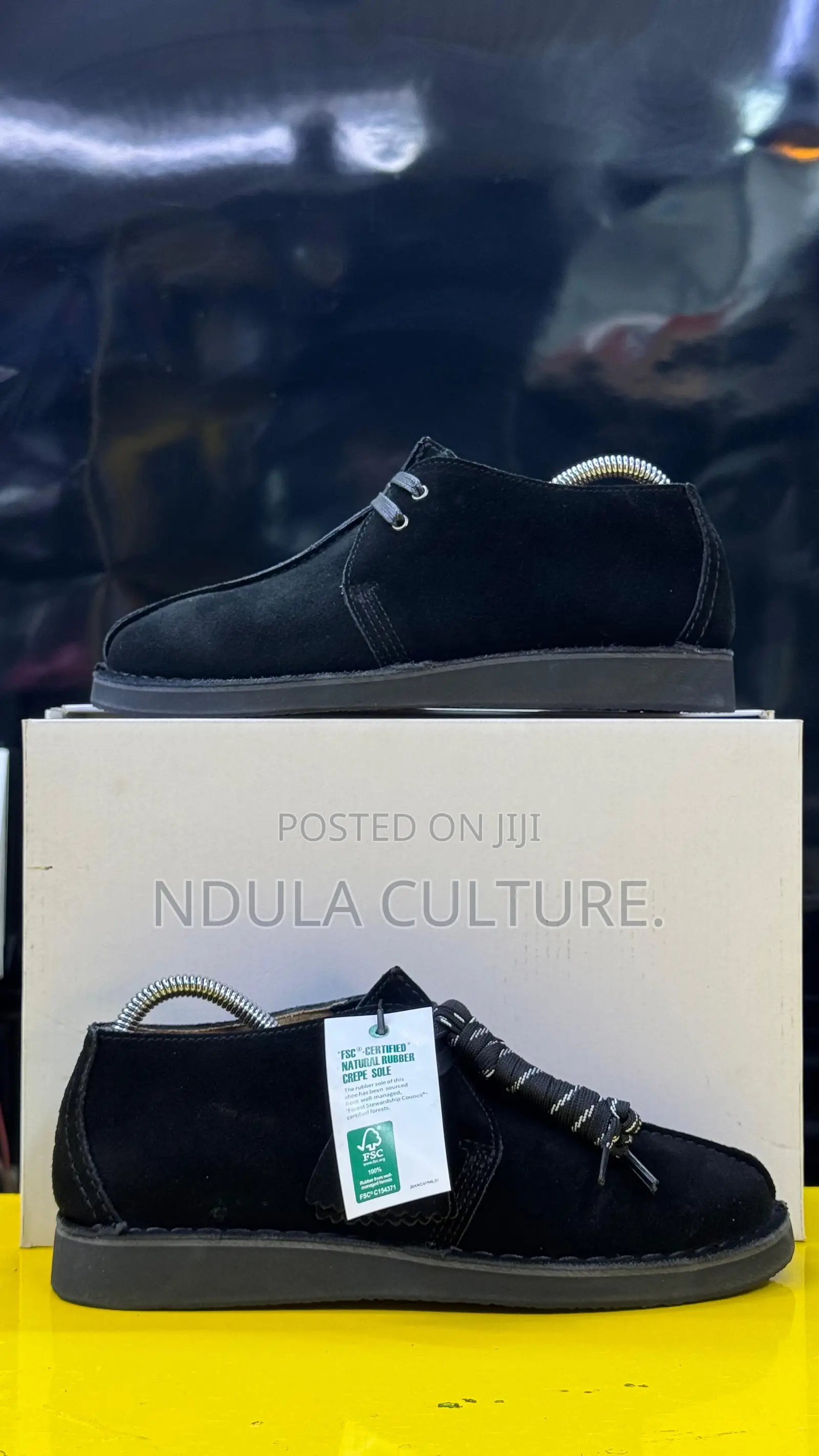 Desert Trek Black Suede