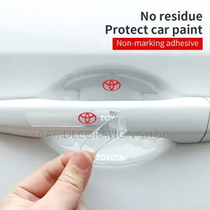 8pc Toyota Silicone Plastic Film Prevent Nail,keysfrom Door  Scratches