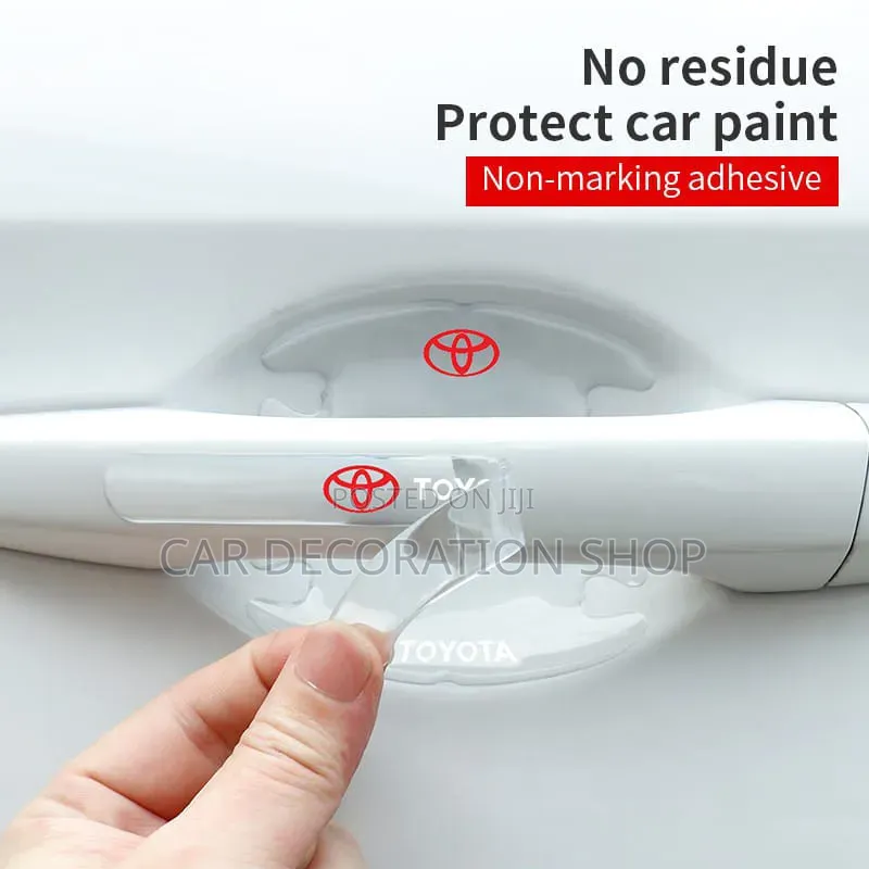 8pc Toyota Silicone Plastic Film Prevent Nail,keysfrom Door  Scratches