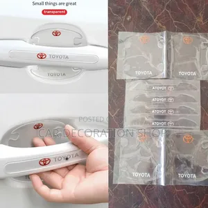 Waterproof Material 8pc Branded Door Handle Stickers