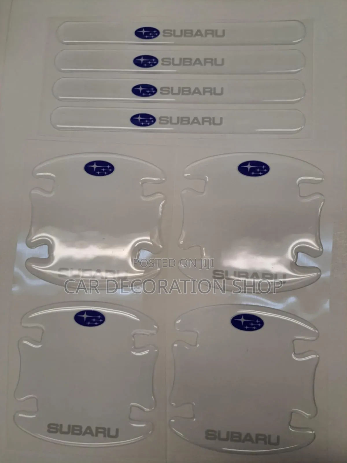 8pc Subaru Colorless Door Handle.Scratch Stickers