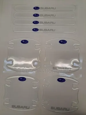 8pc Subaru Colorless Door Handle.Scratch Stickers