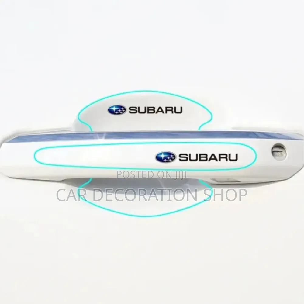 Clear Subaru Branded Door Handle ,Bowl Stickers
