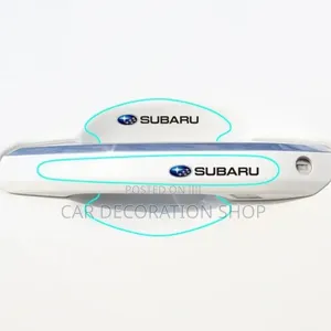 Clear Subaru Branded Door Handle ,Bowl Stickers