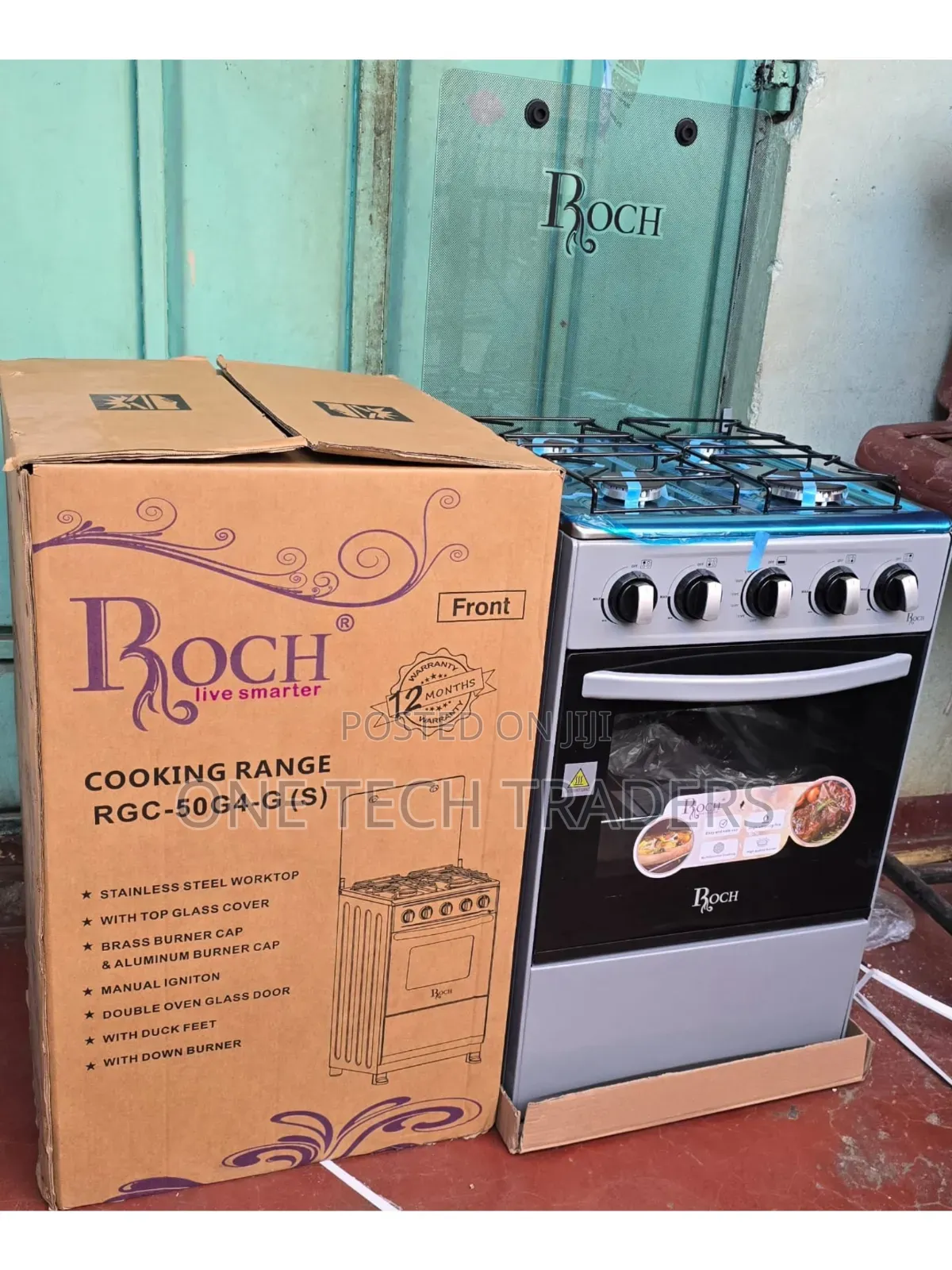 50*55 Roch Full Gas Standing Cooker