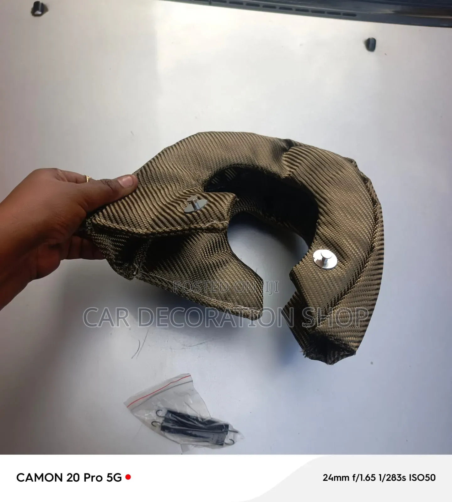 Turbo Blanket With Fastener Springs to Secure the Cover Tightly