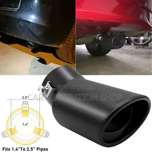 Universal Car Black Anti Corrosive High Temp Resistant Exhaust Tip