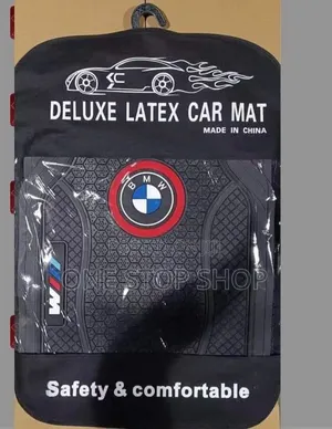 5pc BMW or Honda Logo Badge Rubber Mats