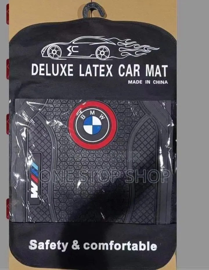 5pc BMW or Honda Logo Badge Rubber Mats