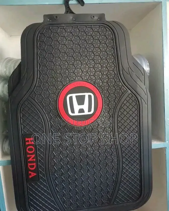 5pc BMW or Honda Logo Badge Rubber Mats