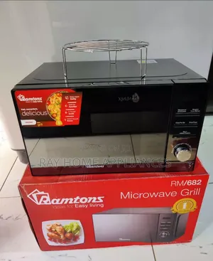 20Litres Digital Microwave RM 682 With Grill (Black Glass