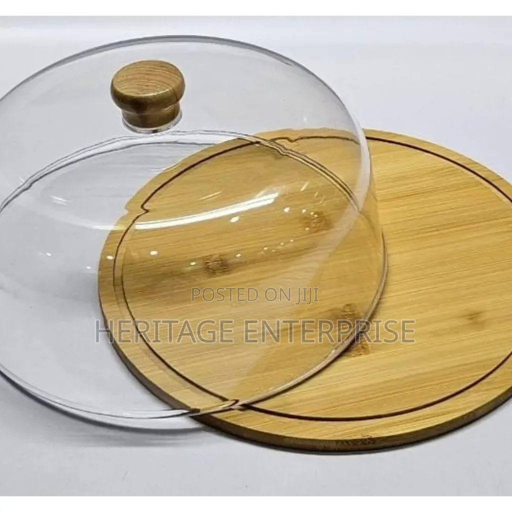 Cake Stand With Bamboo Base/ Fruit Stand