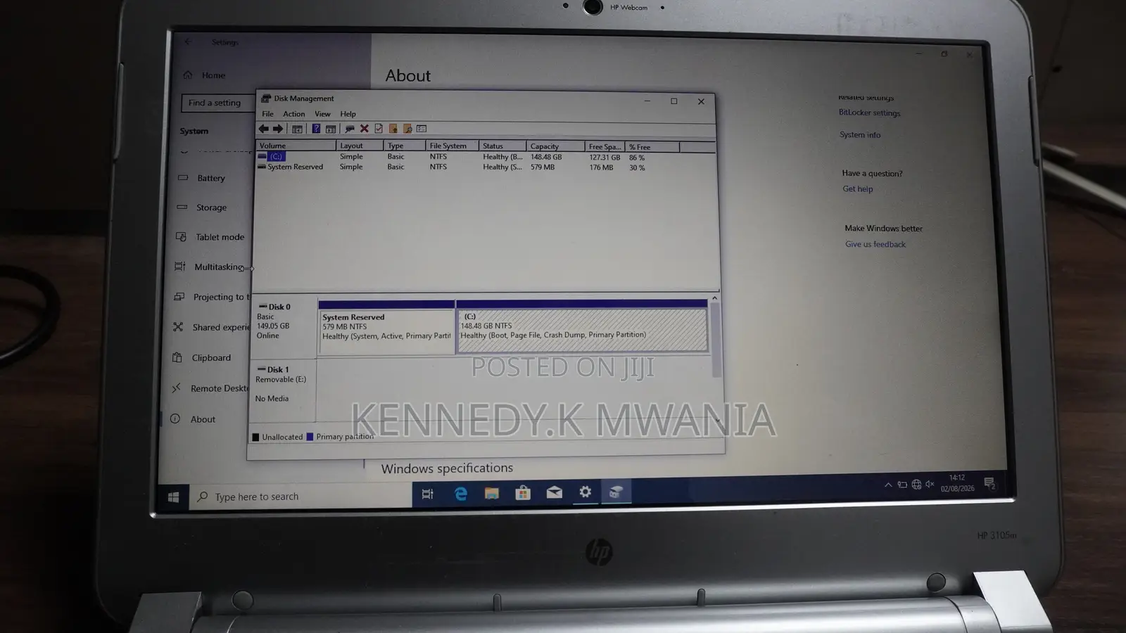 Laptop HP Mini 5103 4GB AMD HDD 256GB