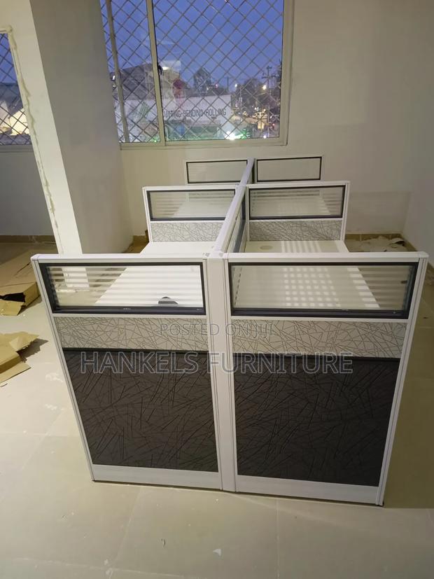 4-Way Imported Workstation – Modern Shared Office Desk - thumbnail 2