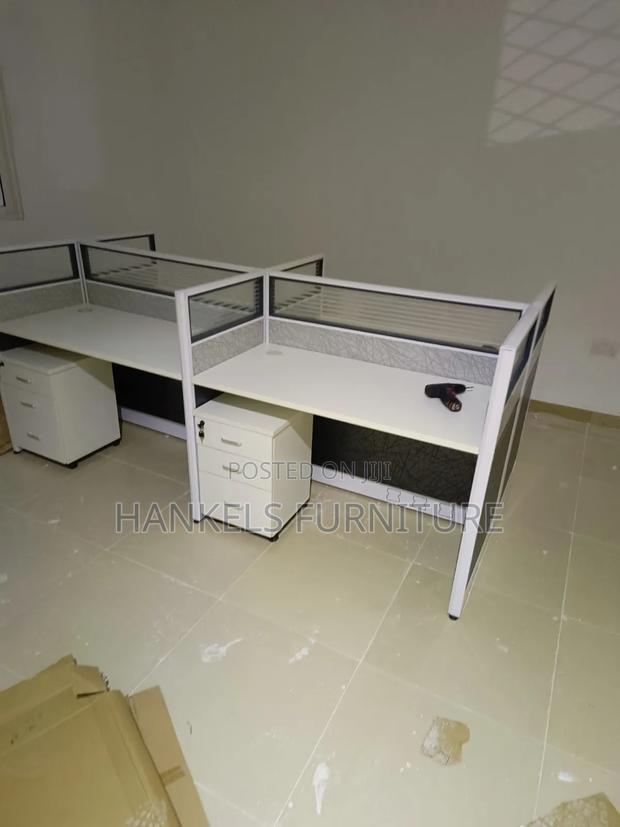 4-Way Imported Workstation – Modern Shared Office Desk - thumbnail 4