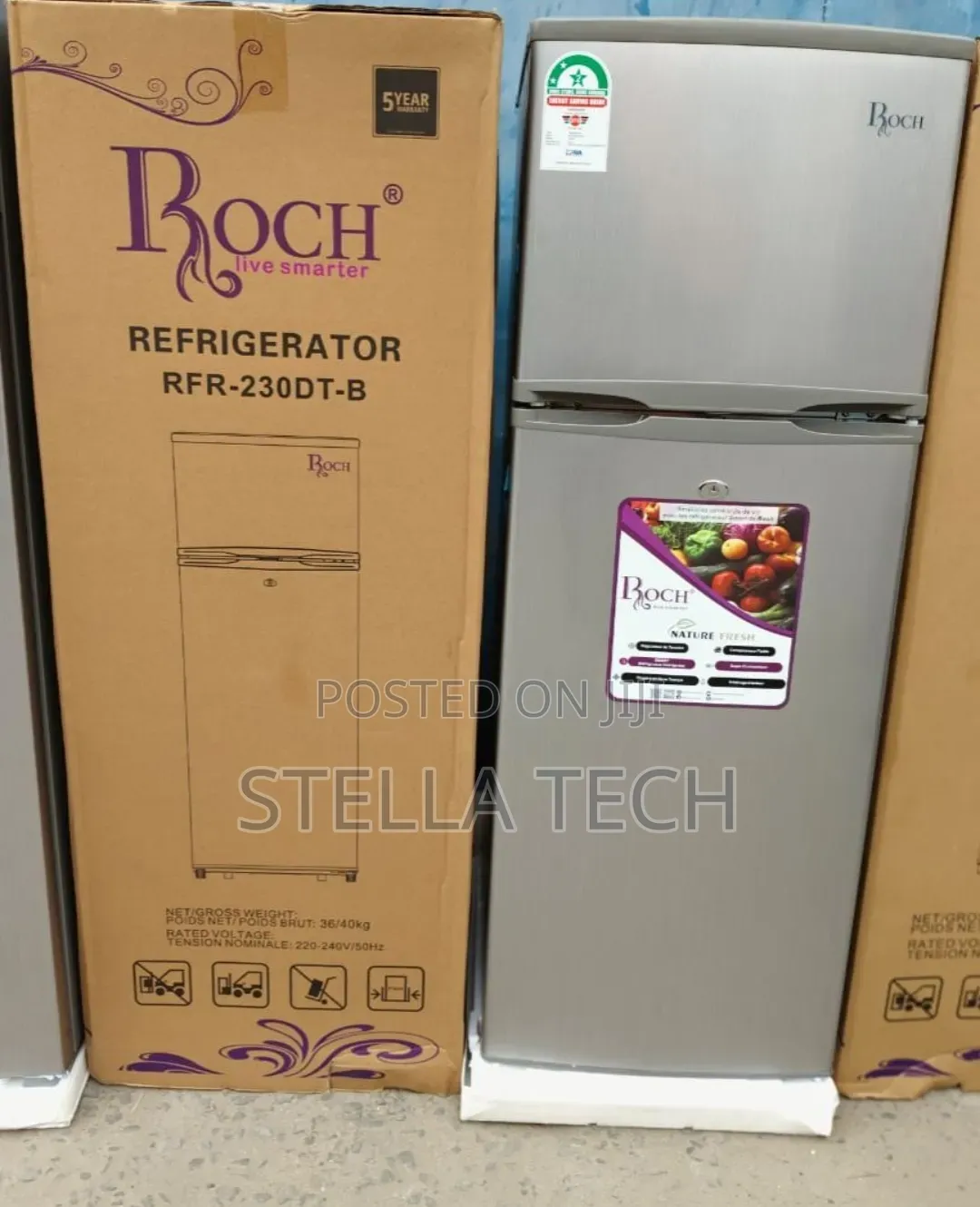 Roch RFR-230-DT-B 2 Door (181 Litres )