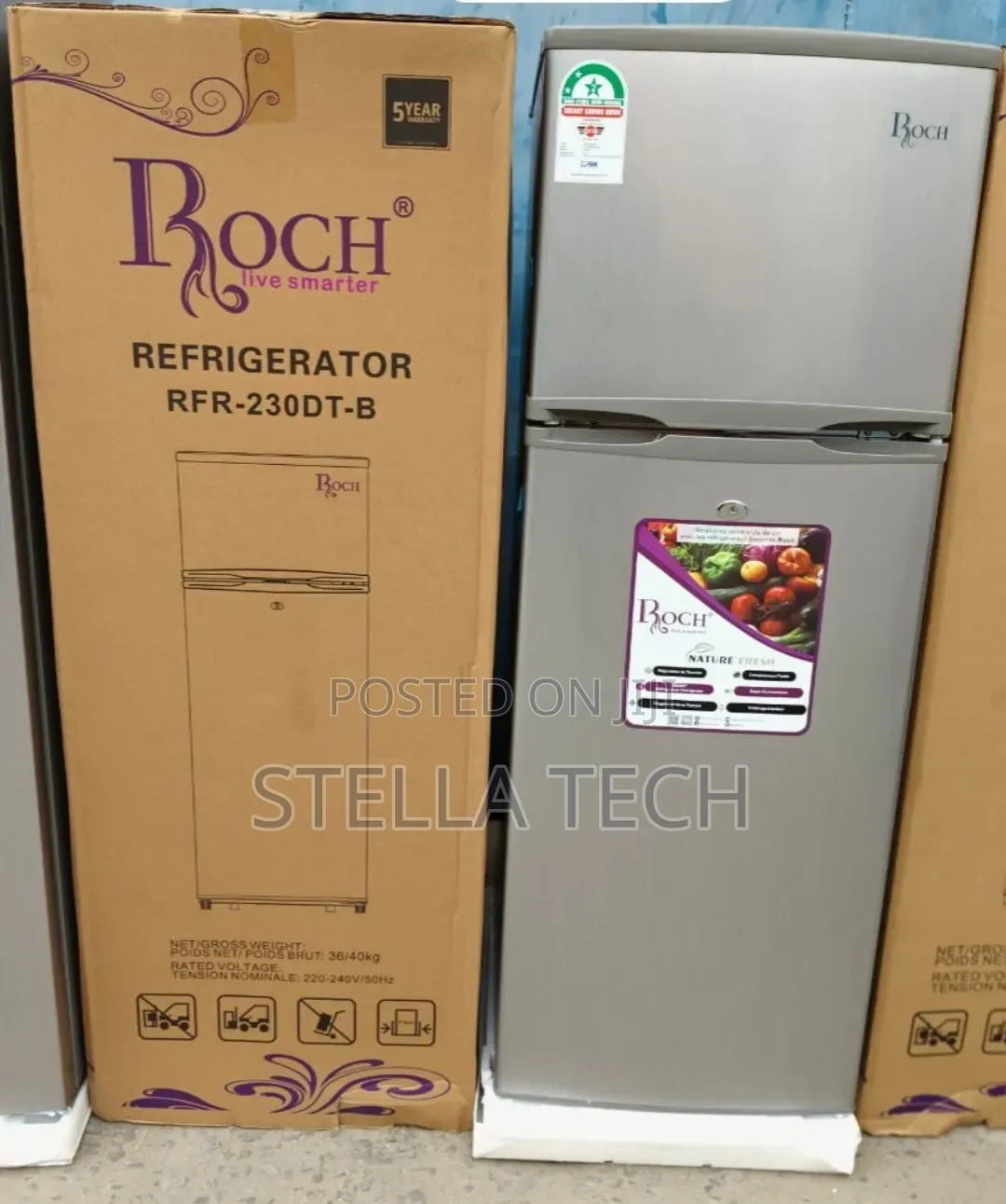 Roch RFR-230-DT-B 2 Door (181 Litres )