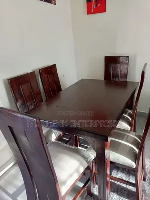 Chris Walnut Grove 6 Seater Dinning Table Set