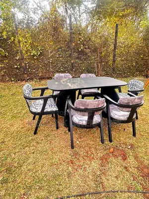Coalmatt Oval Charm Back 6 Seater Modern Dinning Table Set