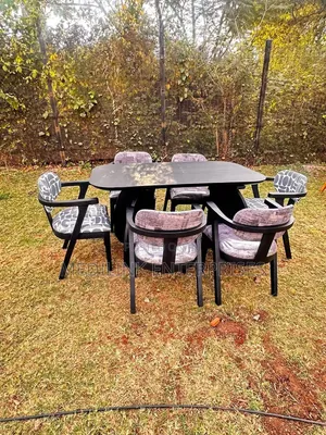 Coalmatt Oval Charm Back 6 Seater Modern Dinning Table Set