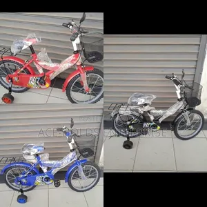Size 16: Unisex Kids Bicycle Training Wheel Support - Blue, Red, Black