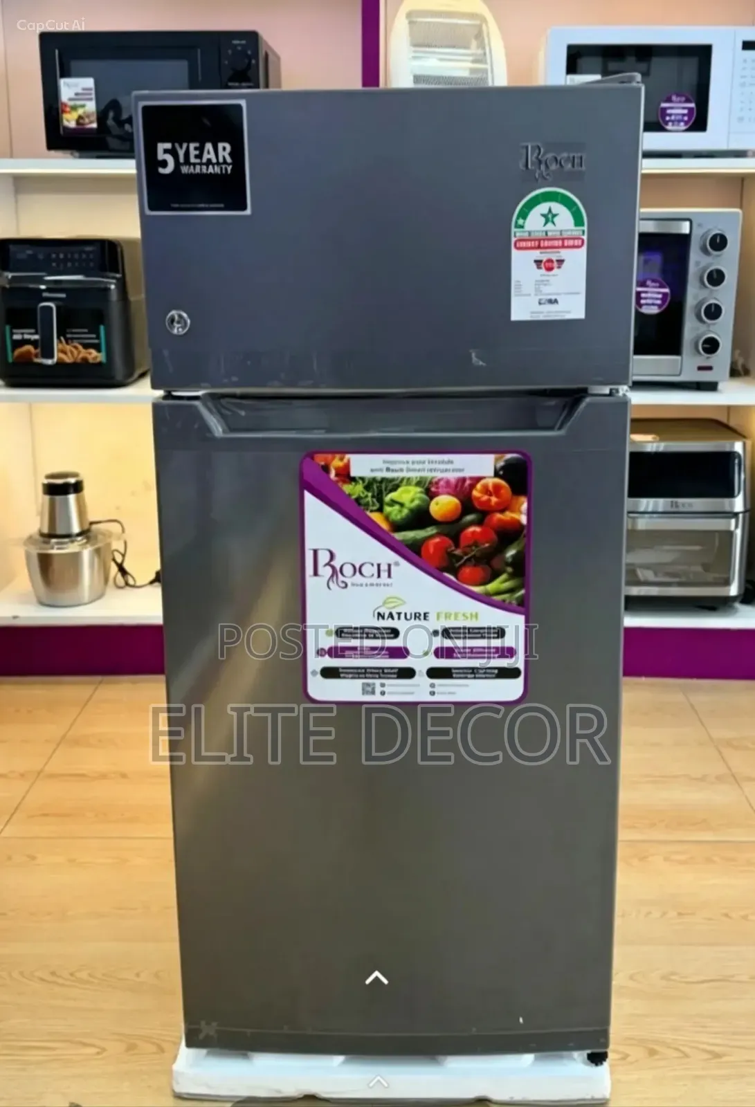 Roch RFR-140 DT-1 112L Double Door Refrigerator