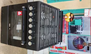 Black 3Gas + 1Electric MIKA Standing Cooker 60X60 3+1