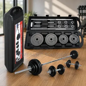 Metallic Adjustable 50kg Dumbells