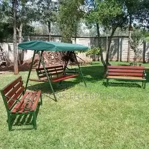 5ft Outdoor Woodmist Benches With a Backrest