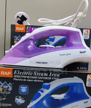 RAF Steam Iron 1400W With Ceramic Baseplate