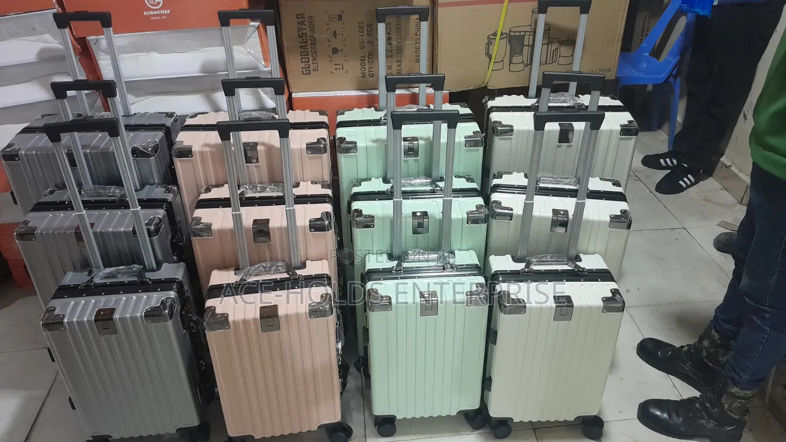 Aliminium Flame UNICROSS Zippless SUITCASE BRIEFCASE - 3 in 1 Set