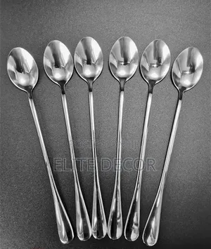 Boyuan Stainless Steel Long Tea Spoons – Set of 6pcs