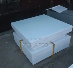 White Executive Modern Squire Coffee Table With Metal Stand