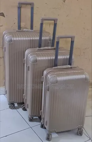 Brown Fibre Suitcase Set Size 4