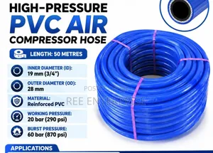 50 Metres High Pressure PVC  Air Compressor Hose