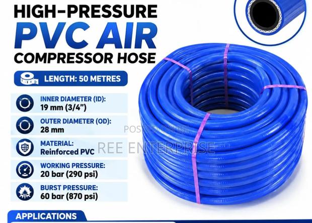 50 Metres High Pressure PVC Air Compressor Hose