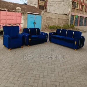 Sofa Set, 6 Seater Royal Blue...
