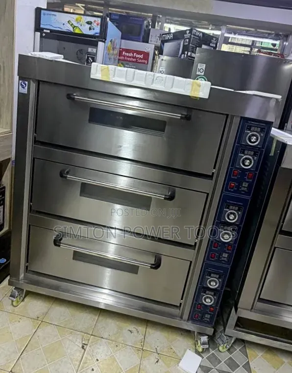 Euromax EO-36 Three-Deck Six-Tray Commercial Electric Oven