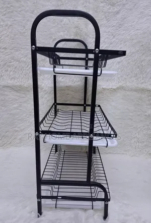 High Quality 3 Tier Carbon Steel Dish Rack