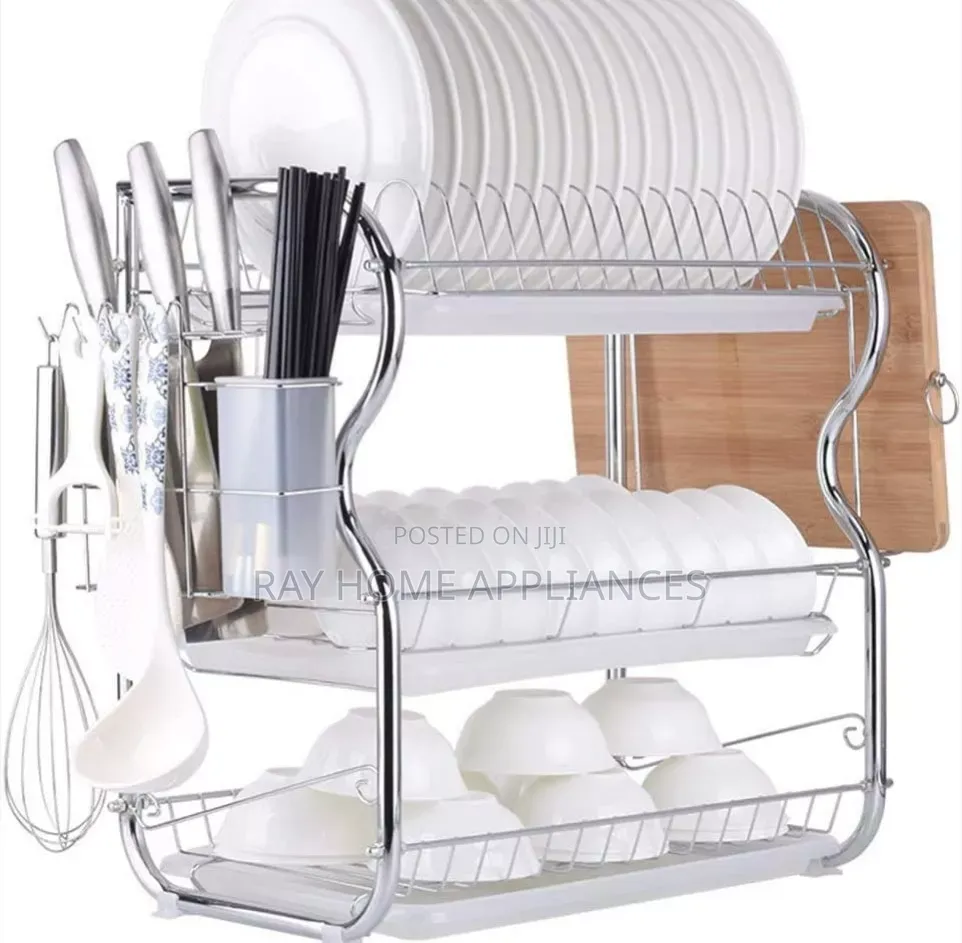 3 Layer Dishrack Stainless Steel
