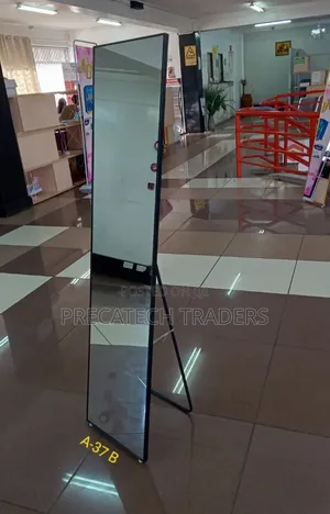 Full Length Standing Mirror With Stylish Black Frame