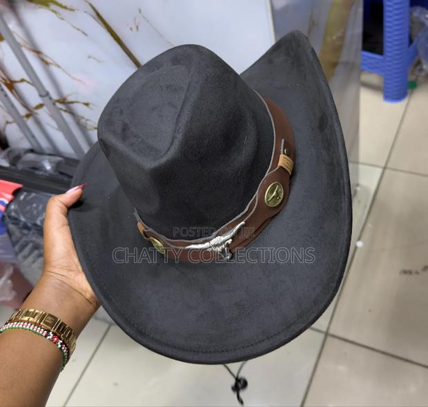 Black Unisex Timeless Western Style Cowboy Hats