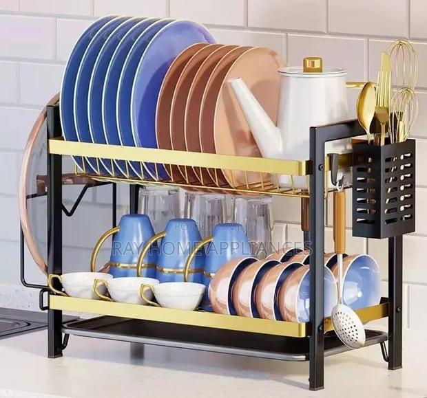 Gold 2 Tier Dishrack