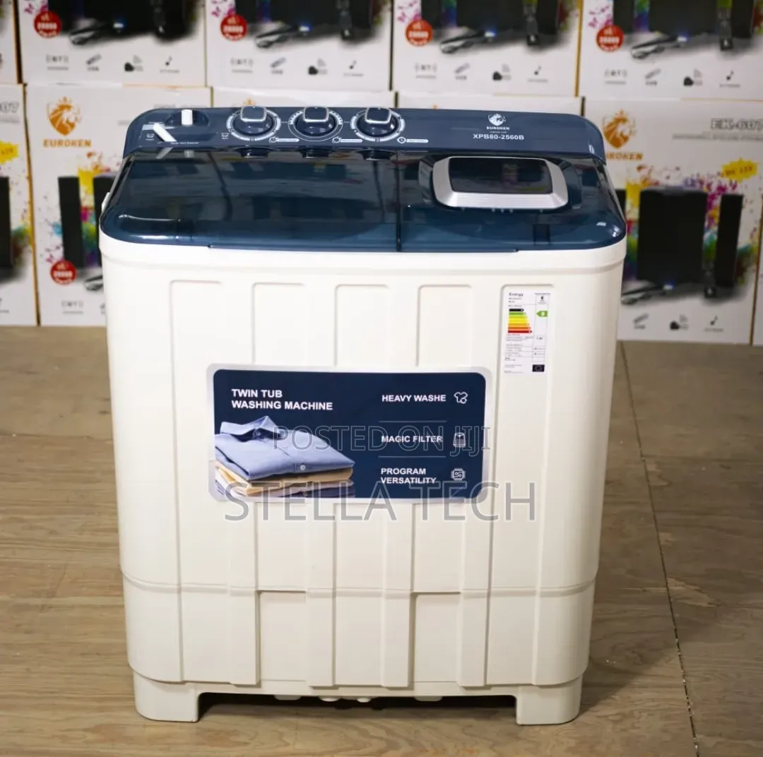 8kg Euroken  Twin Tub Washing Machine