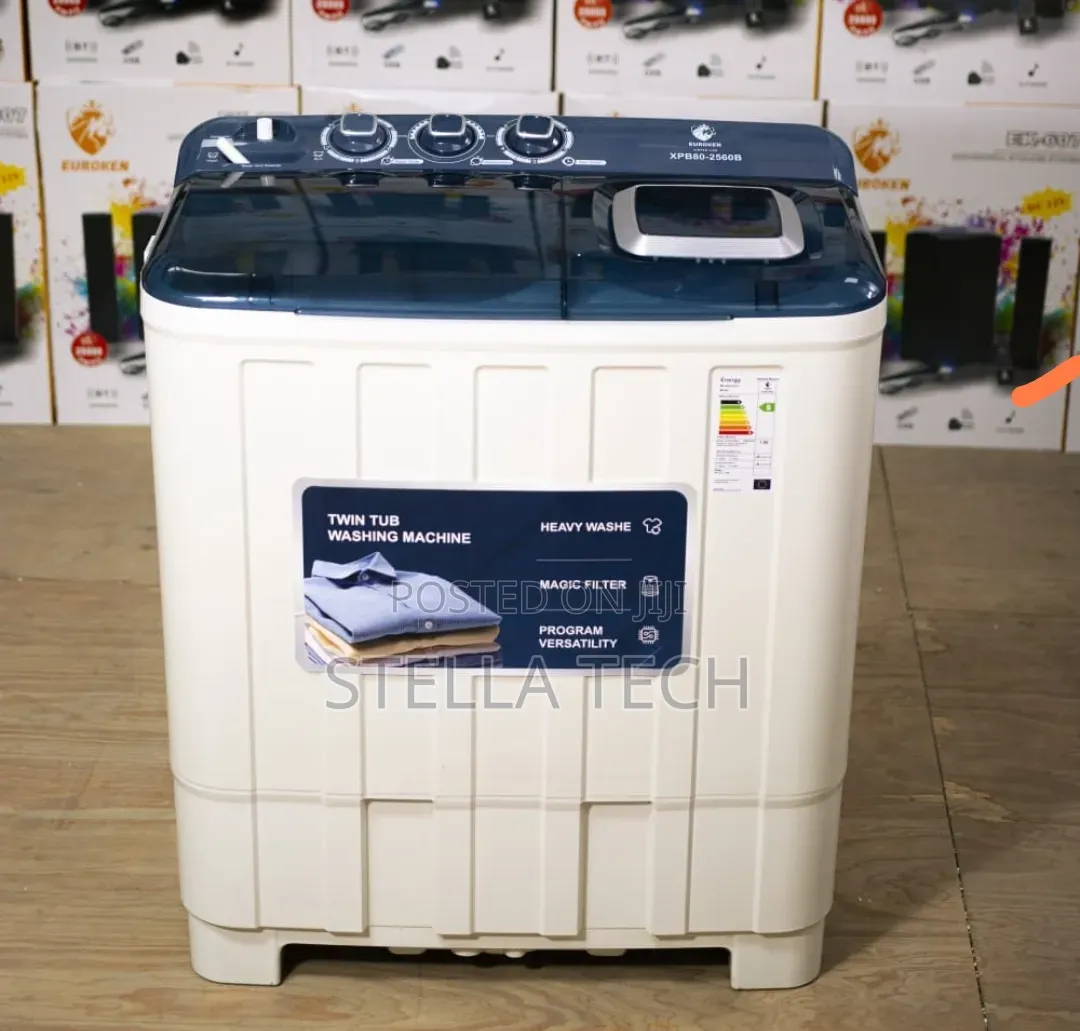8kg Euroken  Twin Tub Washing Machine