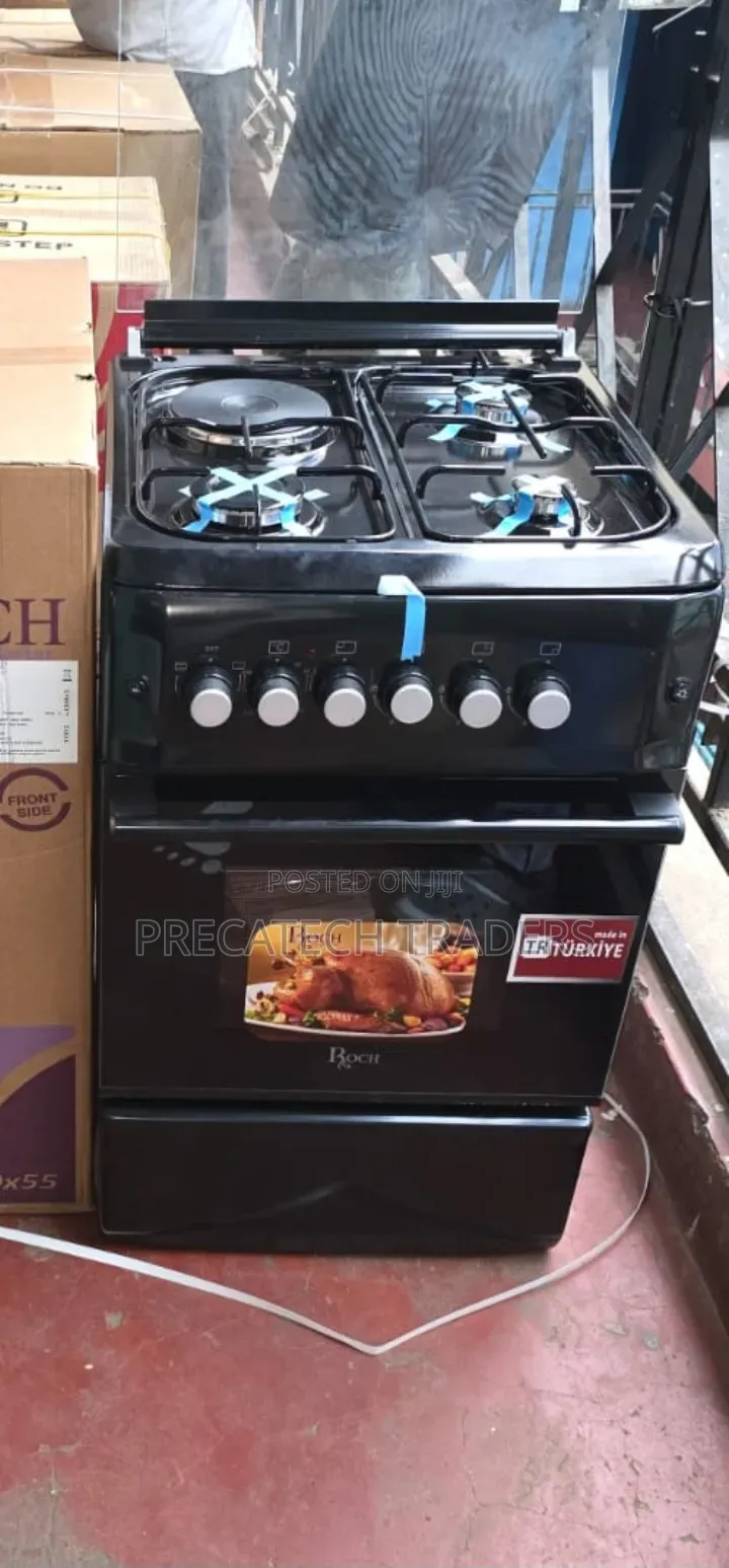 Roch 50x55 3+1 Standing Cooker – Black