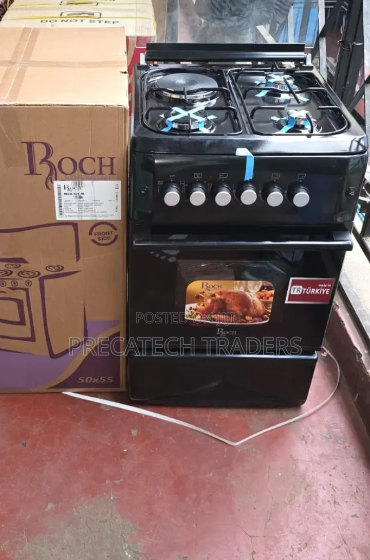 Roch 50x55 Freestanding Cooker – 3 Gas + 1 Electric