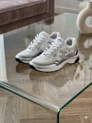 Chanel CC Logo Metallic Trainers Size 40-45