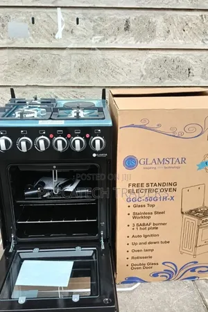 Glamstar 3 Gas + 1 Hotplate Cooker – Electric Oven